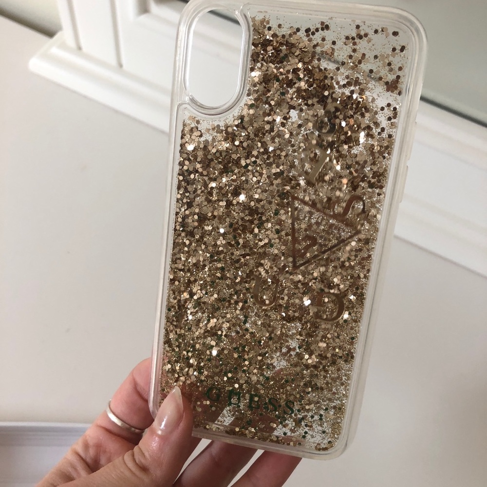 Guess iPhone X glitter case